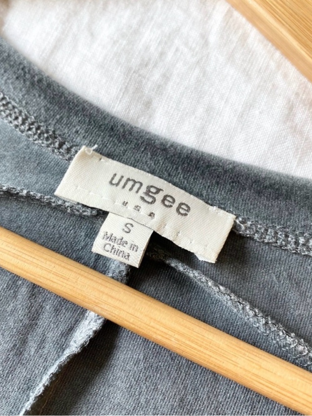 Umgee Grey Short Sleeve Fringe T-shirt Dress - Picture 8 of 9